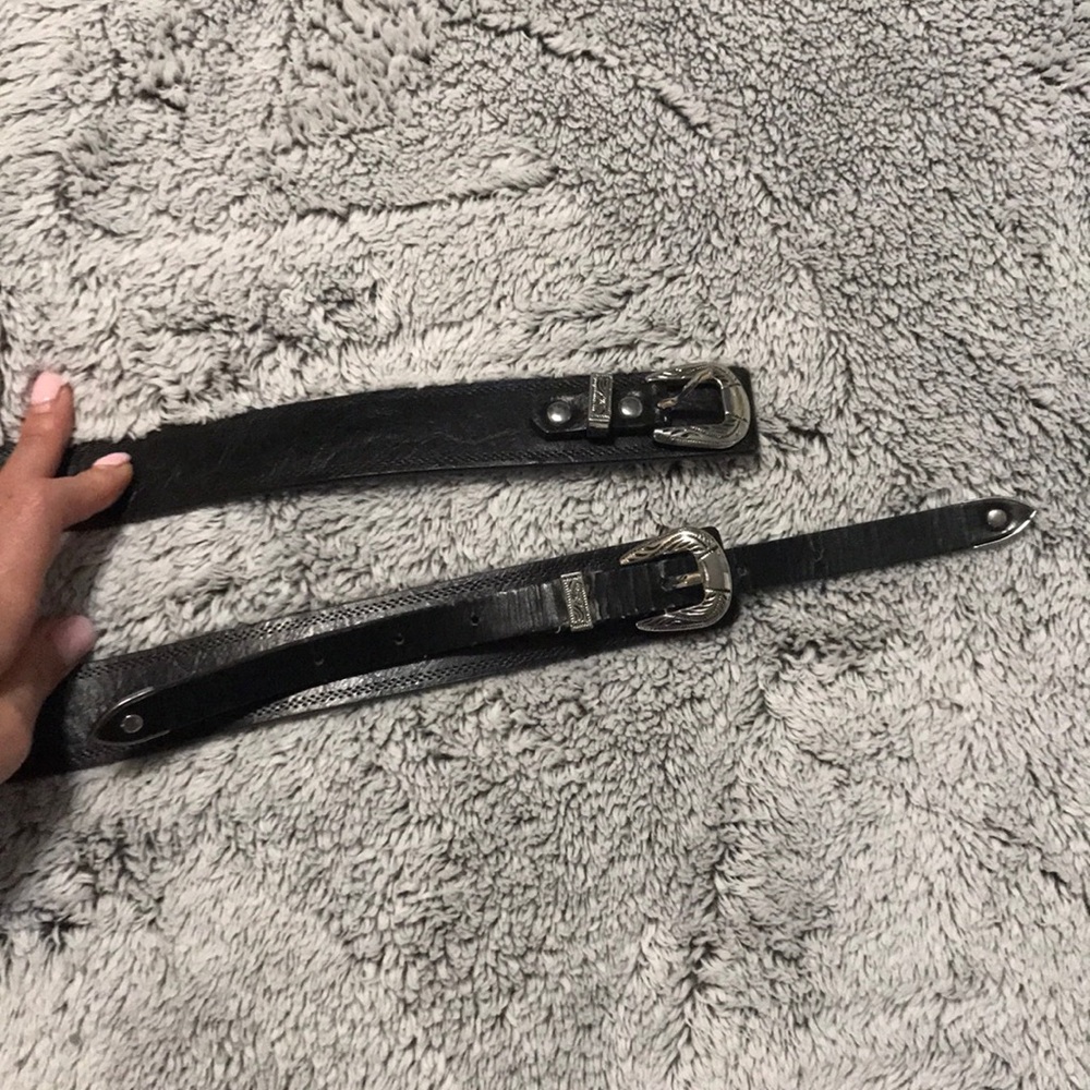 Black belt with silver detail